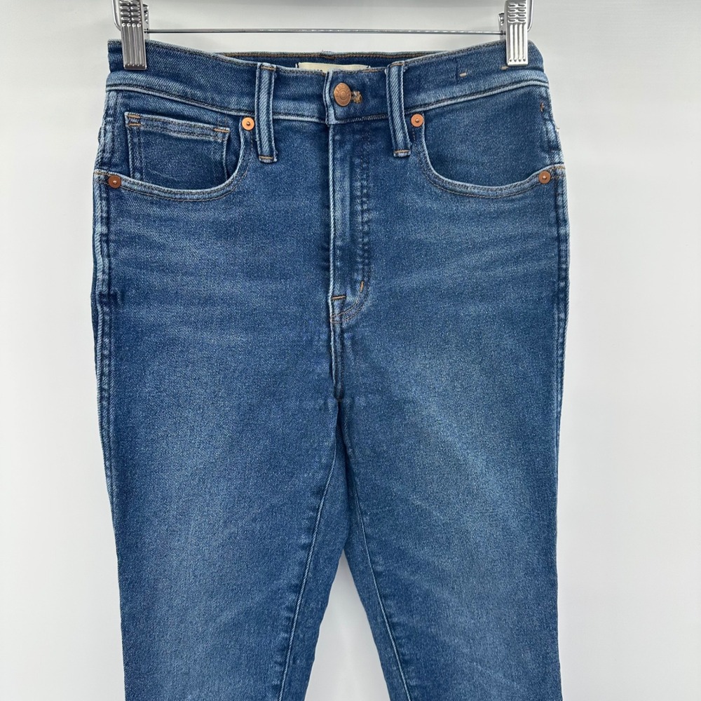 Madewell 10 High-Rise Skinny Jeans Size 26 Medium Wash Blue Denim Stretch Women